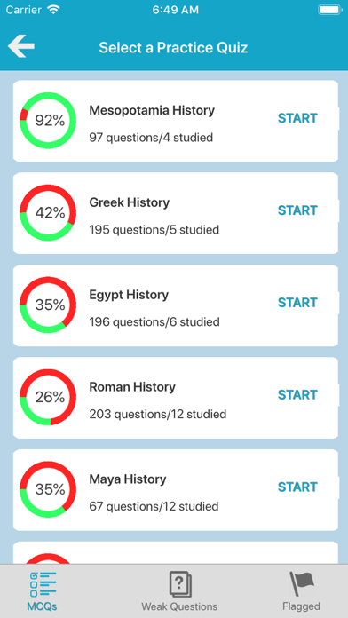 Ancient History Quiz Screenshot