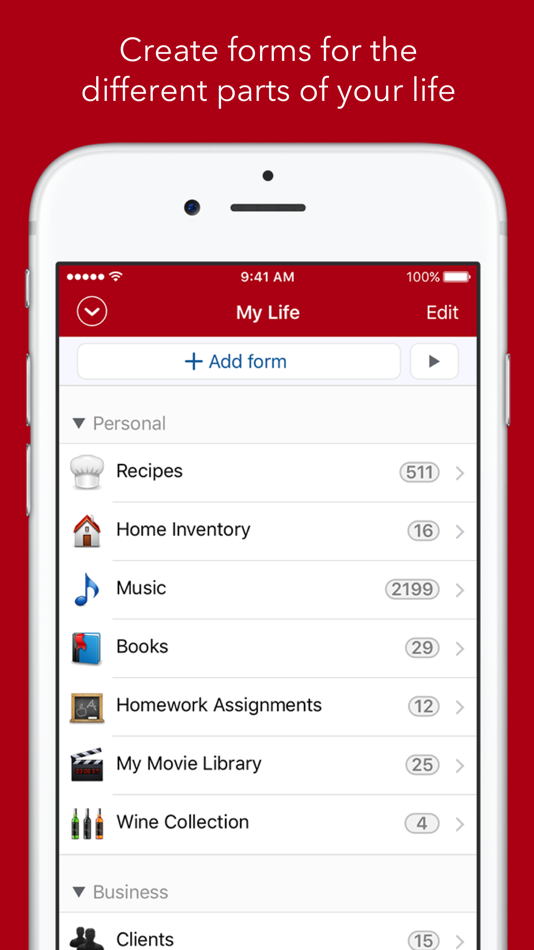 #1. Tap Forms Organizer 5 Database (iOS) 由: Tap Zapp Software Inc.