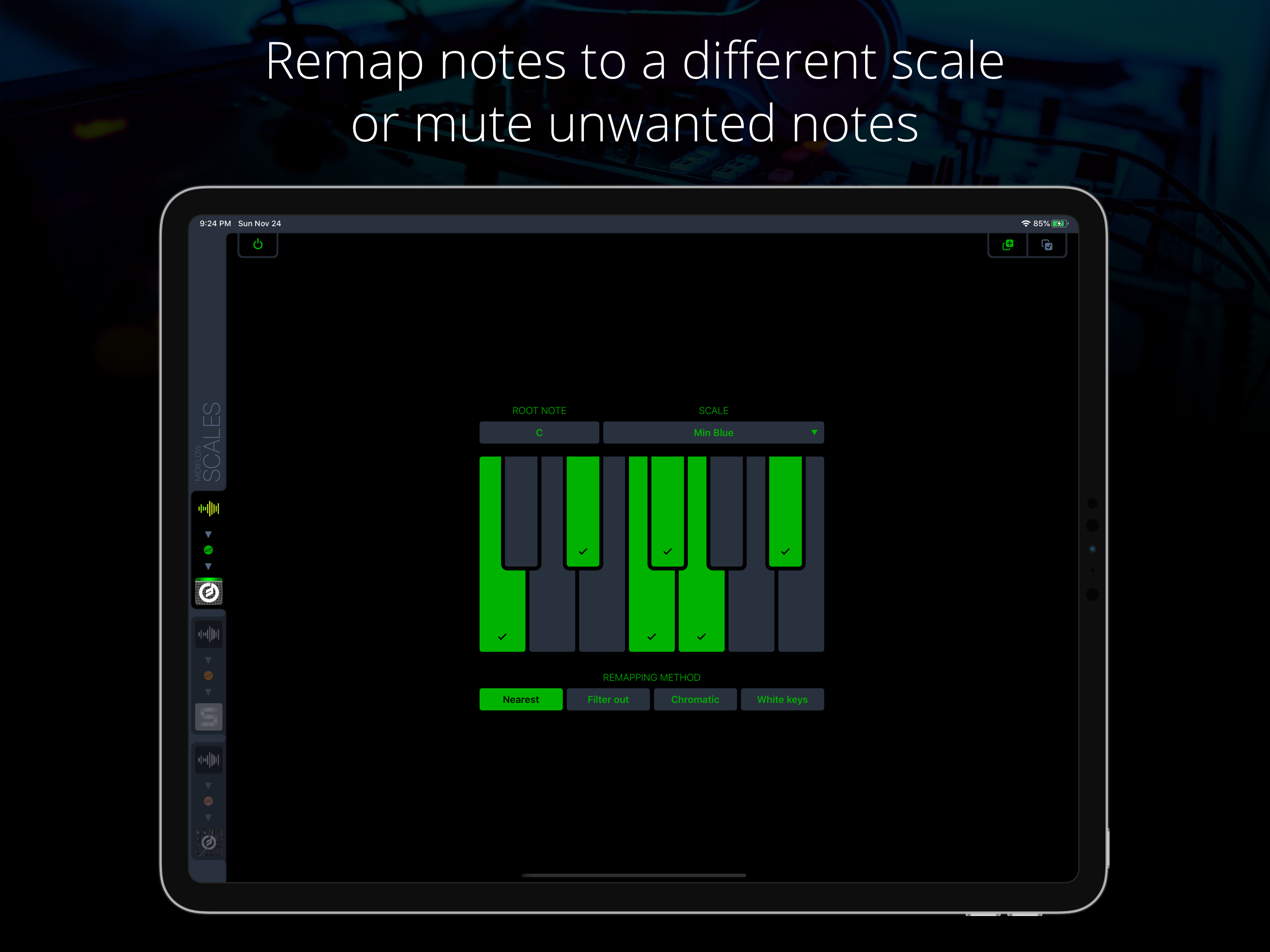 Midiflow Scales (Audiobus) screenshot 4