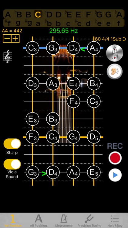 Viola Tuner - Pitch