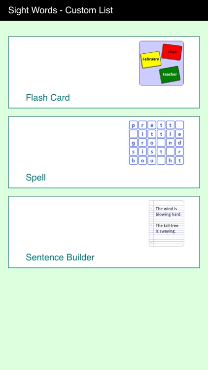 Sight Words - Custom List