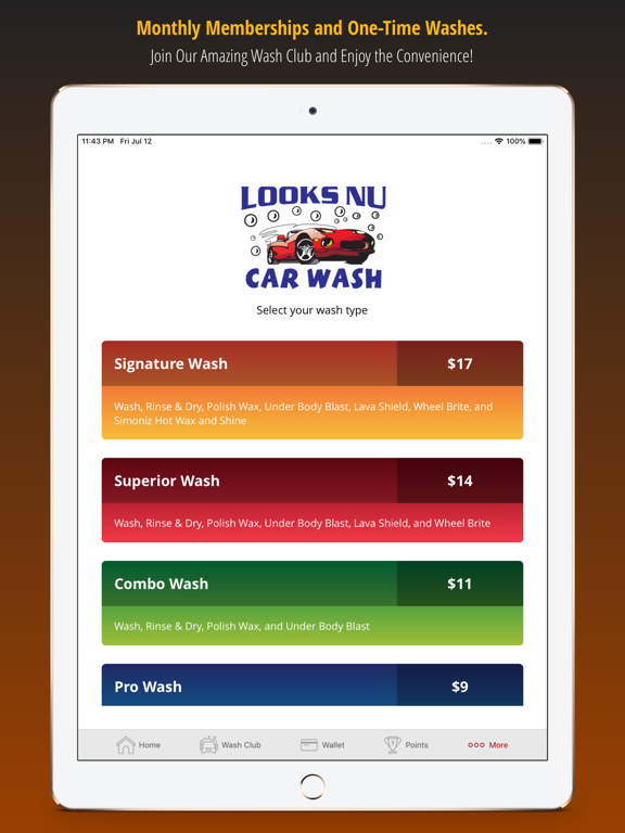 Looks Nu Car Wash iPad screenshot 3 - Business app