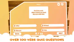 english grammar verb quiz game iphone screenshot 4
