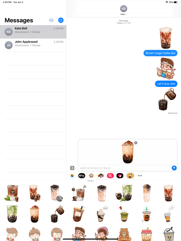 Screenshot #6 pour Bubble Tea Series Stickers