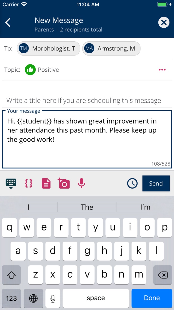 iPhone screenshot