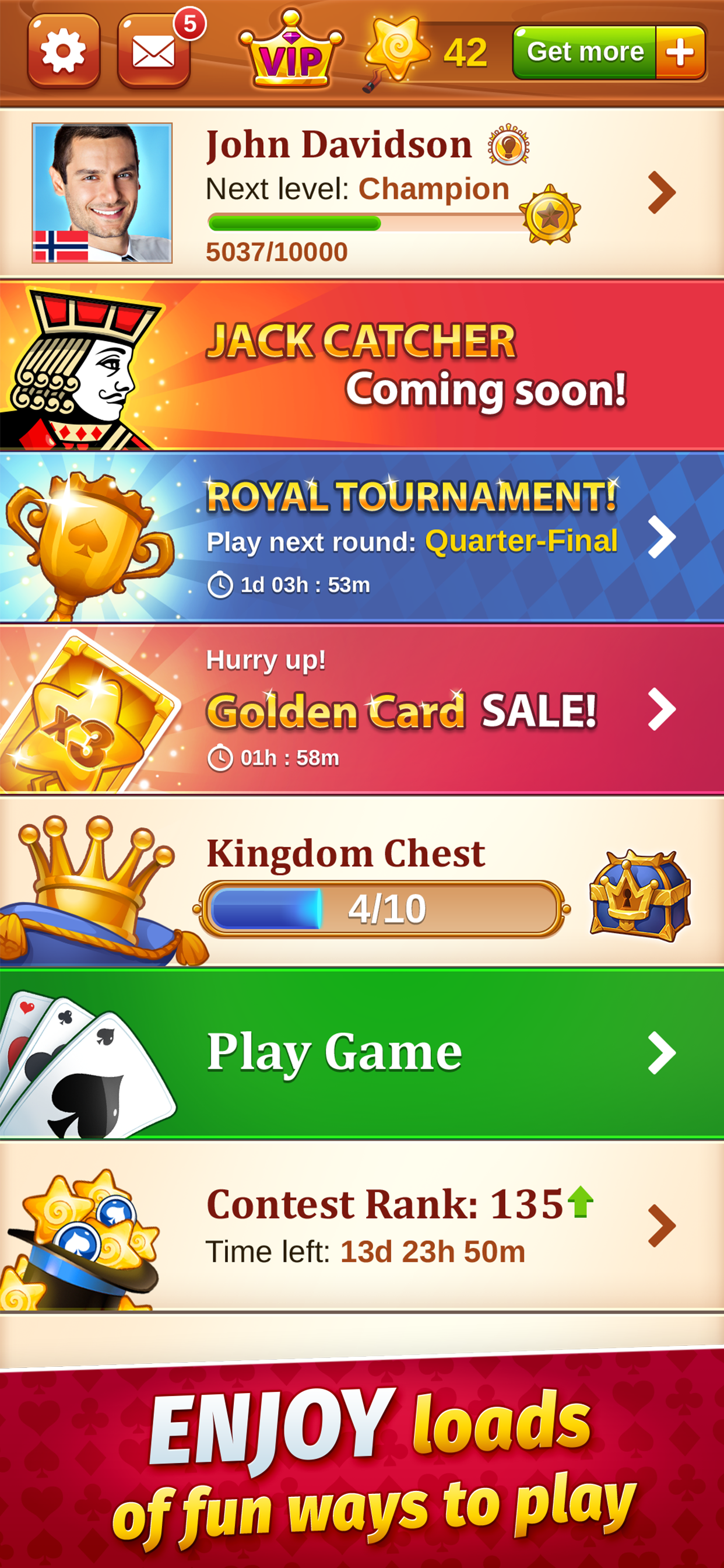 Solitaire Social: Classic Game