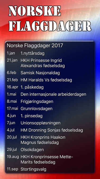 Norske Flaggdager