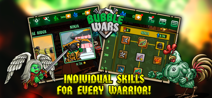 Bubble Wars Castle battle