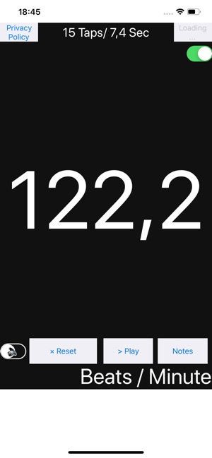 Tap bpm. Счетчик ударов. Счетчик BPM для винила.