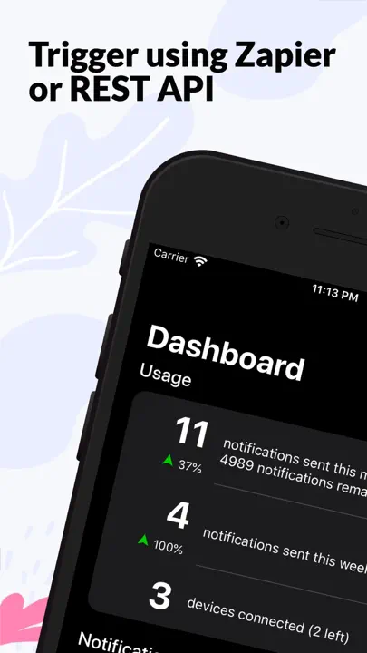 Push: Real-time Alerts iPhone-skjermbilde 1