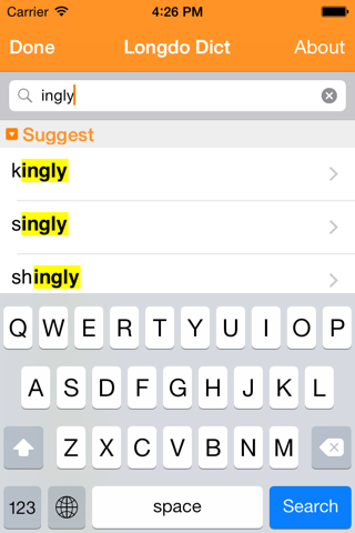 Longdo Dict screenshot 2