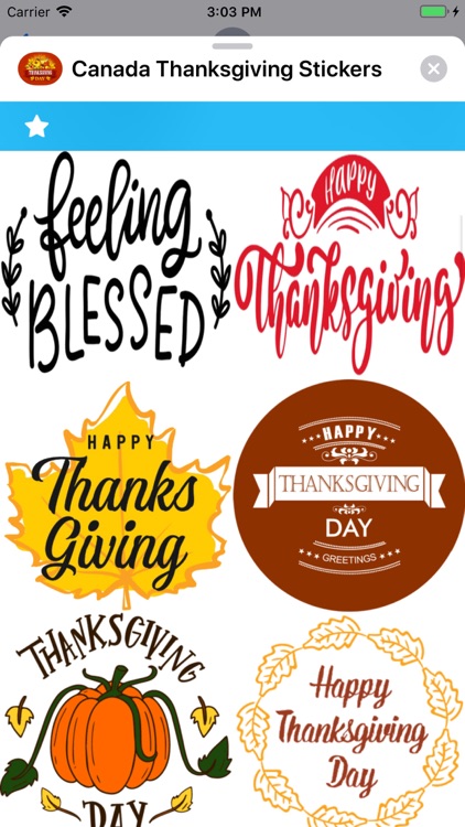 Canada Thanksgiving Stickers