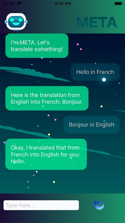 META The Translator Chatbot