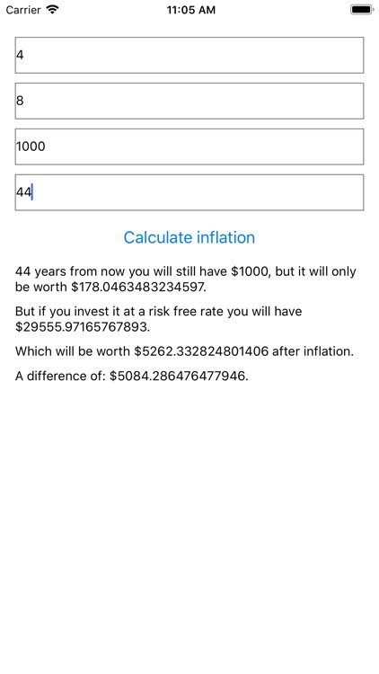 Inflation Calc