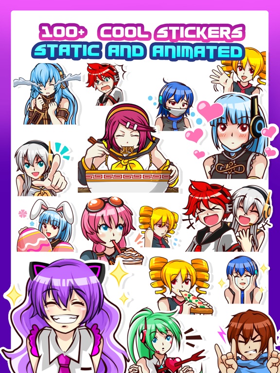 Screenshot #4 pour Anime Cosplay Gif Stickers App