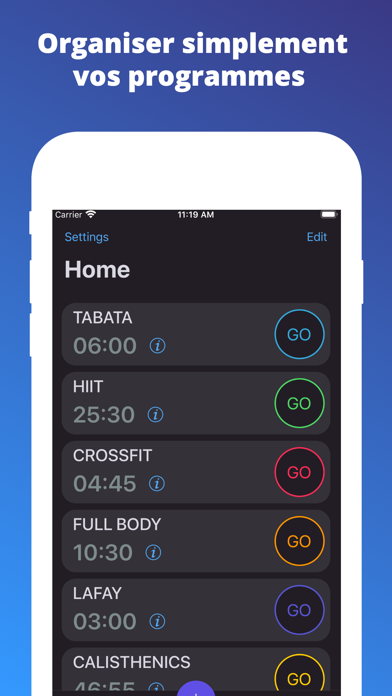 Screenshot #3 pour Timefit Pro - MInuteur Sport