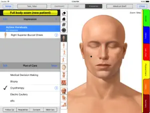 eDermEHR screenshot #1 for iPad