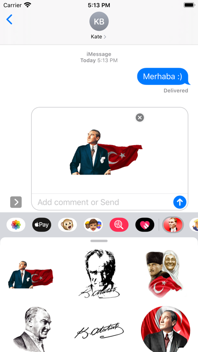 Ataturk Mustafa Kemal Stickers Screenshot