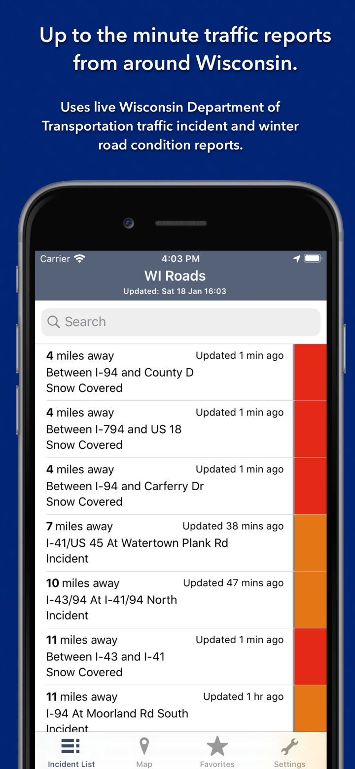 Wisconsin State Roads screenshot 3