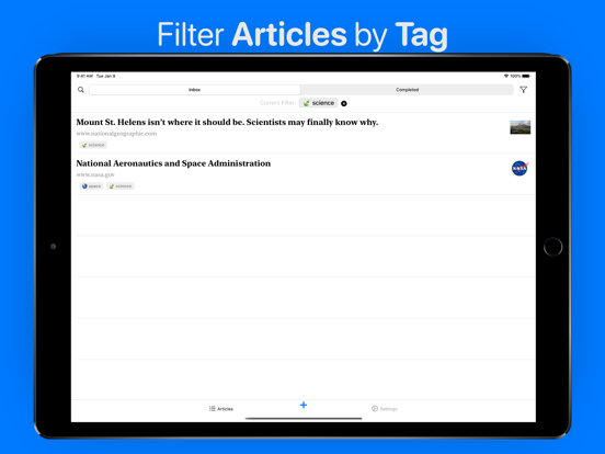 Readit - Save and Read Later iPad screenshot 6 - News app