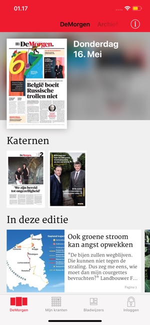 De Morgen Print Editie(圖1)-速報App