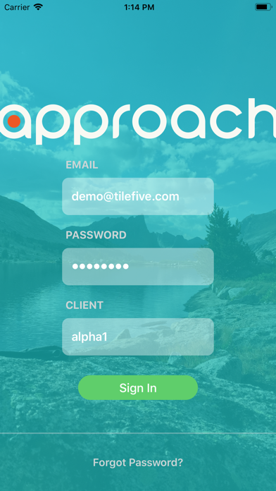 Approach Kiosk Screenshot