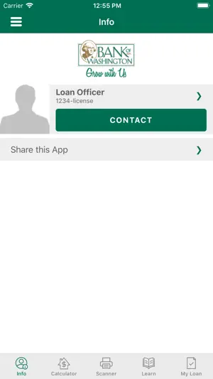 Bank of Washington Mortgage screenshot 1