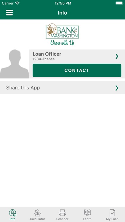 Bank of Washington Mortgage