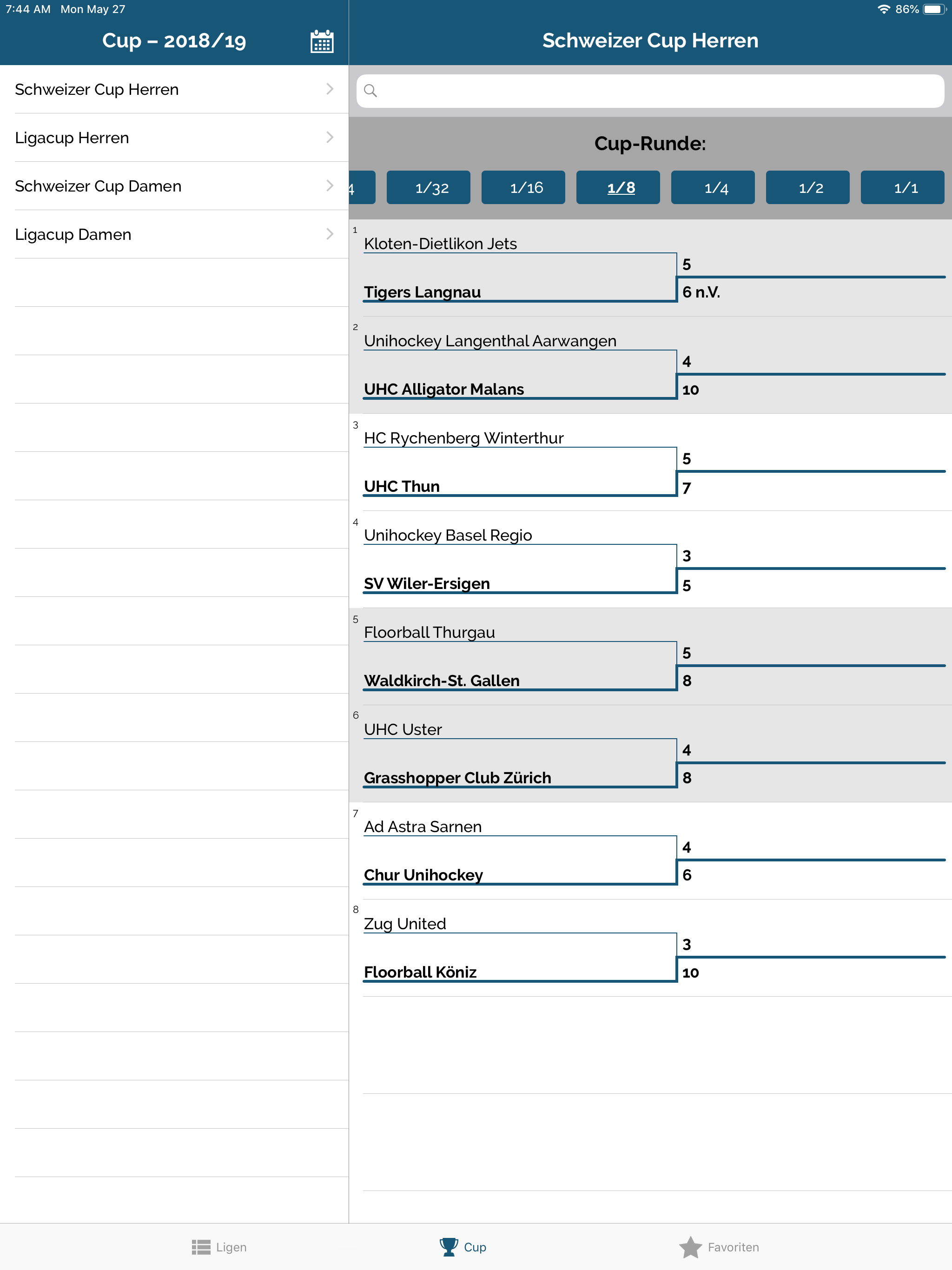 Floorball Results screenshot 8