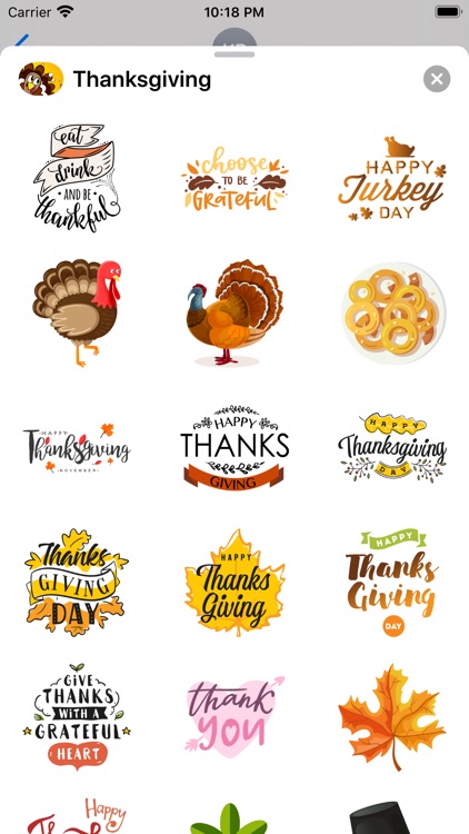 Thanksgiving Stickers · Emojis