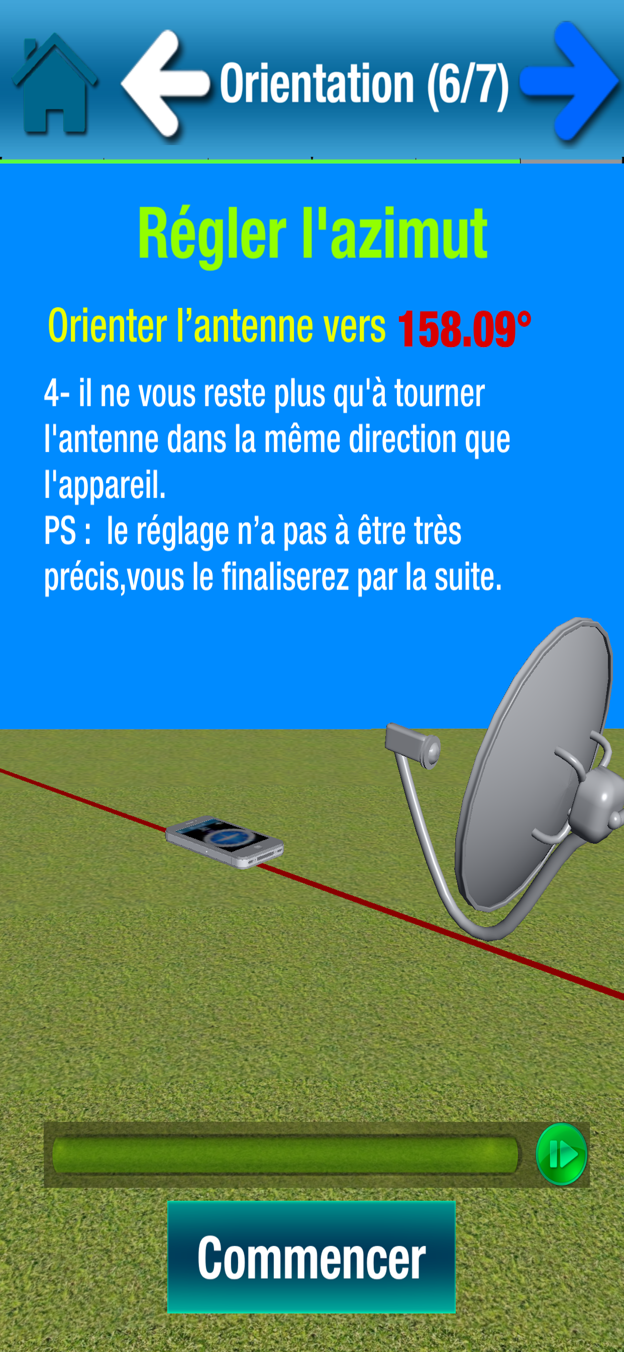 SC Installer aligner Parabole