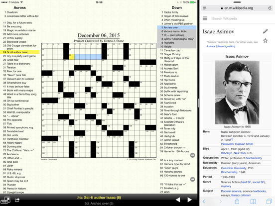 Crosswords Classic iPad app afbeelding 2