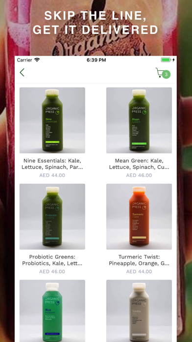 Organic Press Juices Screenshot