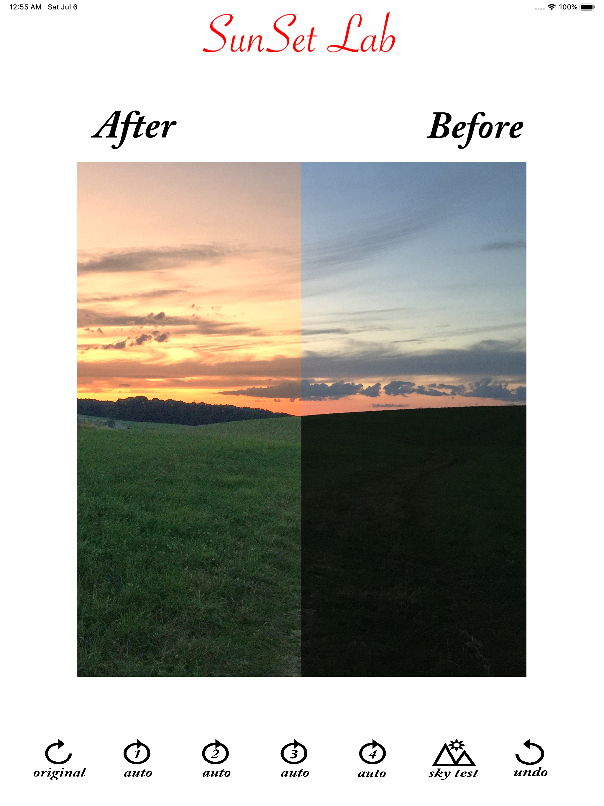 SunSet Lab + Sky Photo Editor