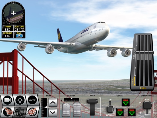 Flight Simulator FlyWings 2016 iPad app afbeelding 3