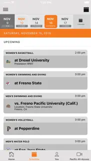 pacific tigers athletics iphone screenshot 2