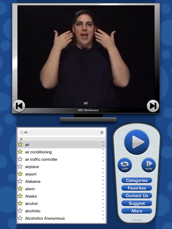 ASL Dictionary for iPad