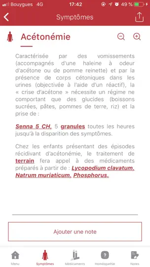 Capture d'écran de L’Homéopathie De A à Z sur iPhone 5