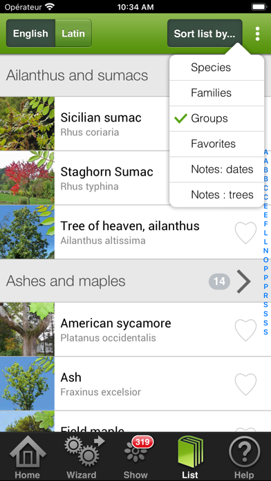 Trees & shrubs Screenshot