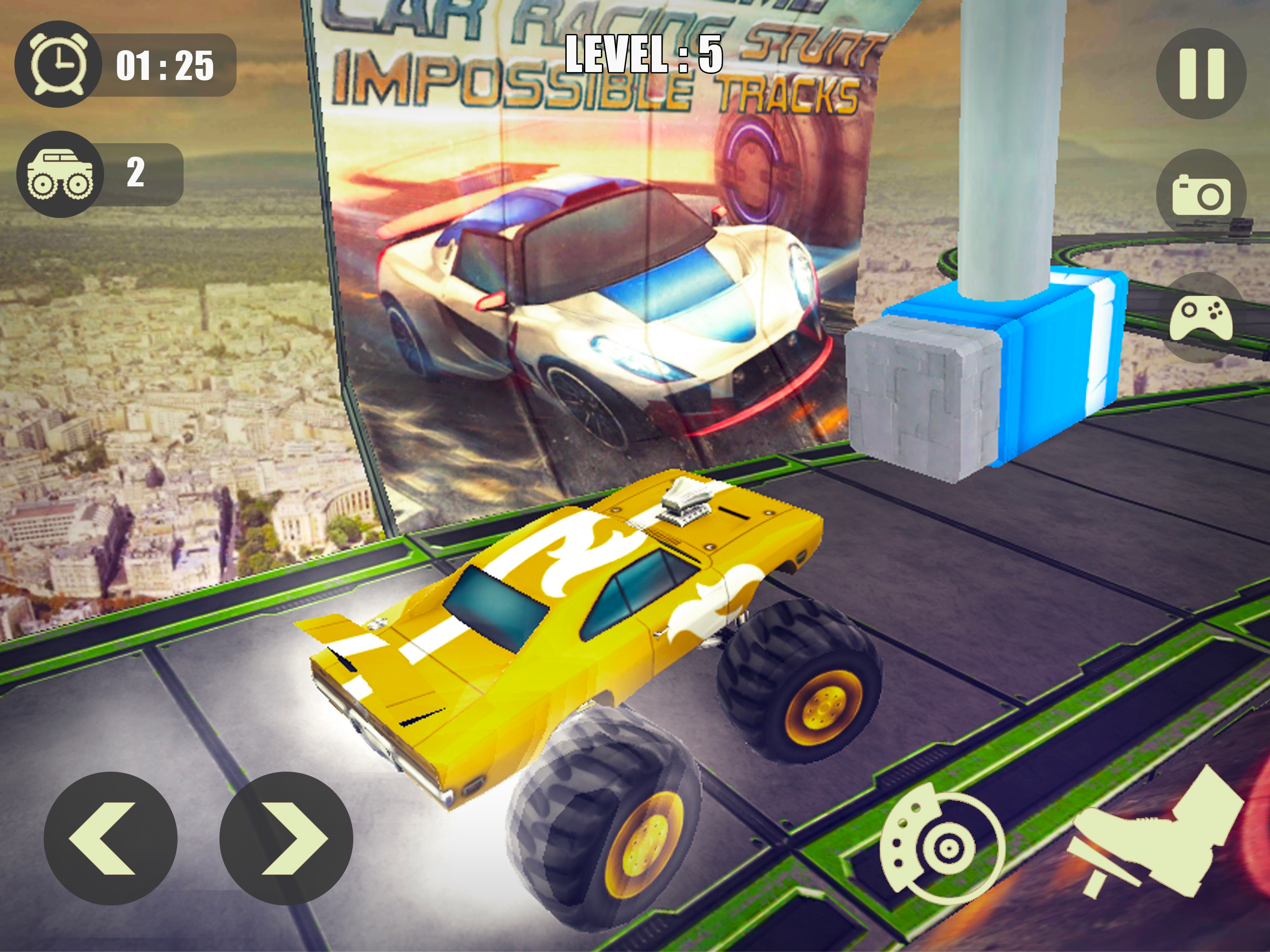 3D Monster Truck Derby Stunt