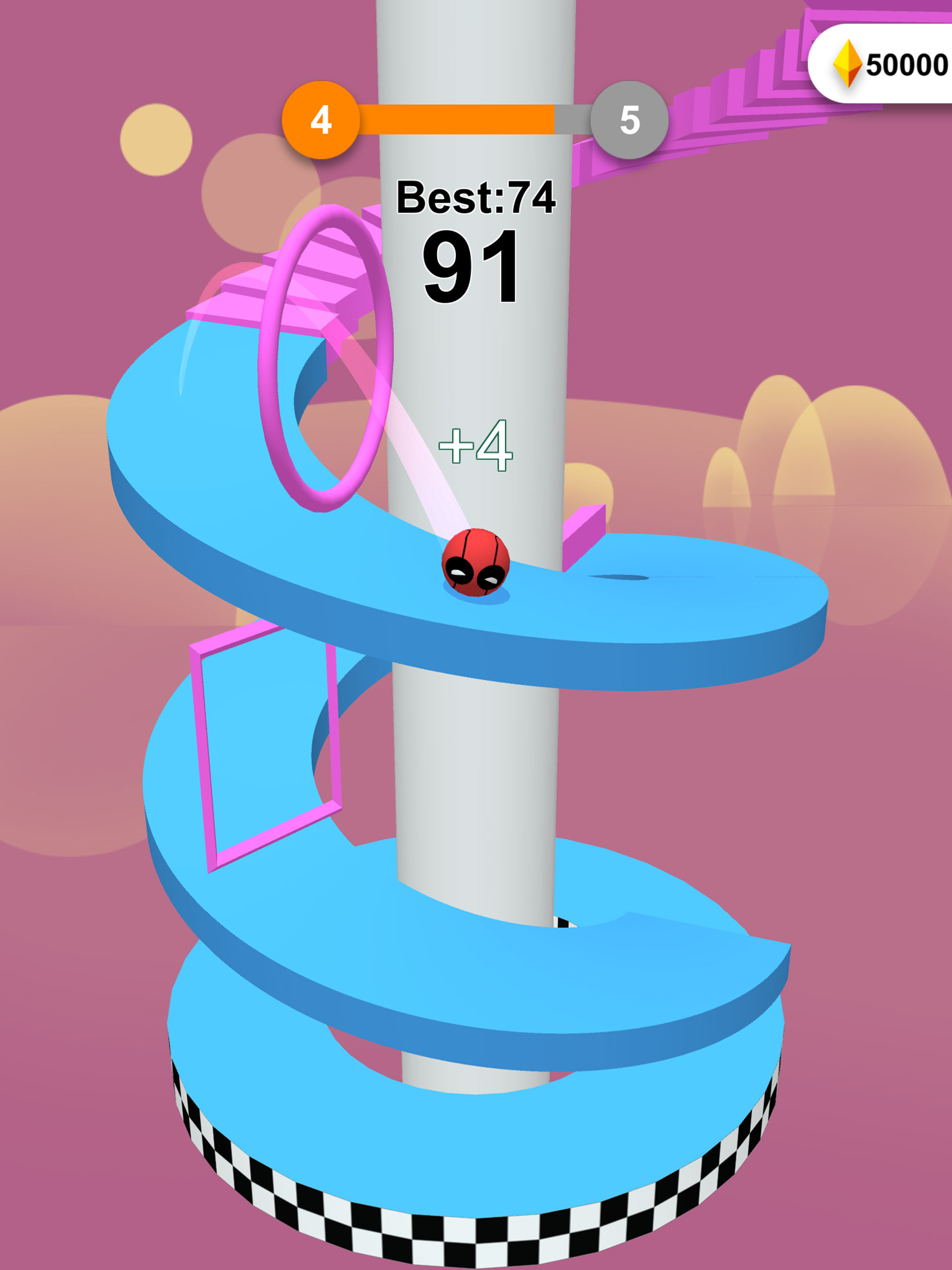 Jump Ball-Bounce On Tower Tile screenshot 10