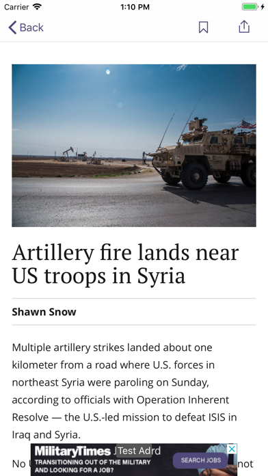 Military Times Screenshot