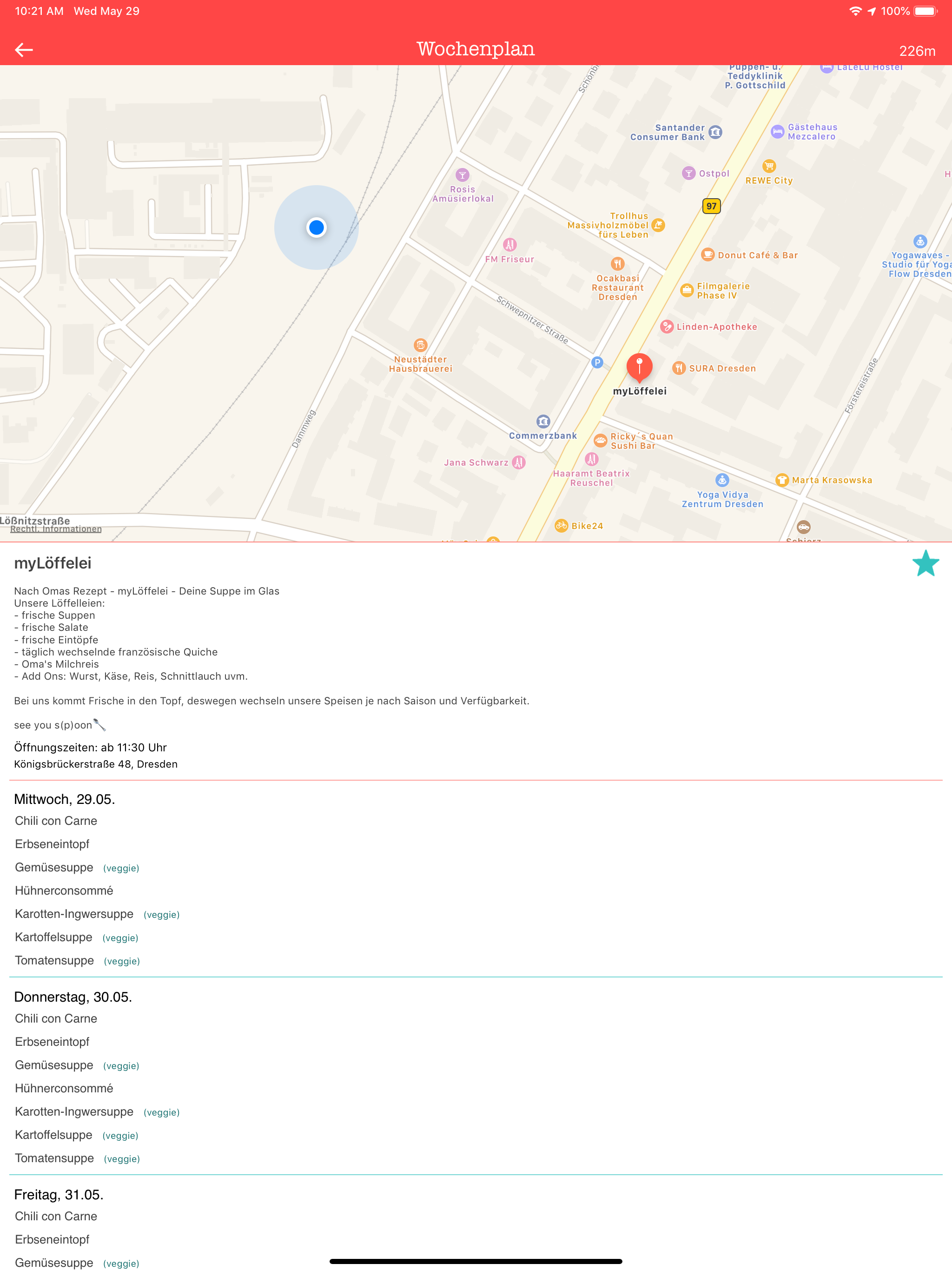 Speiseplan screenshot 6