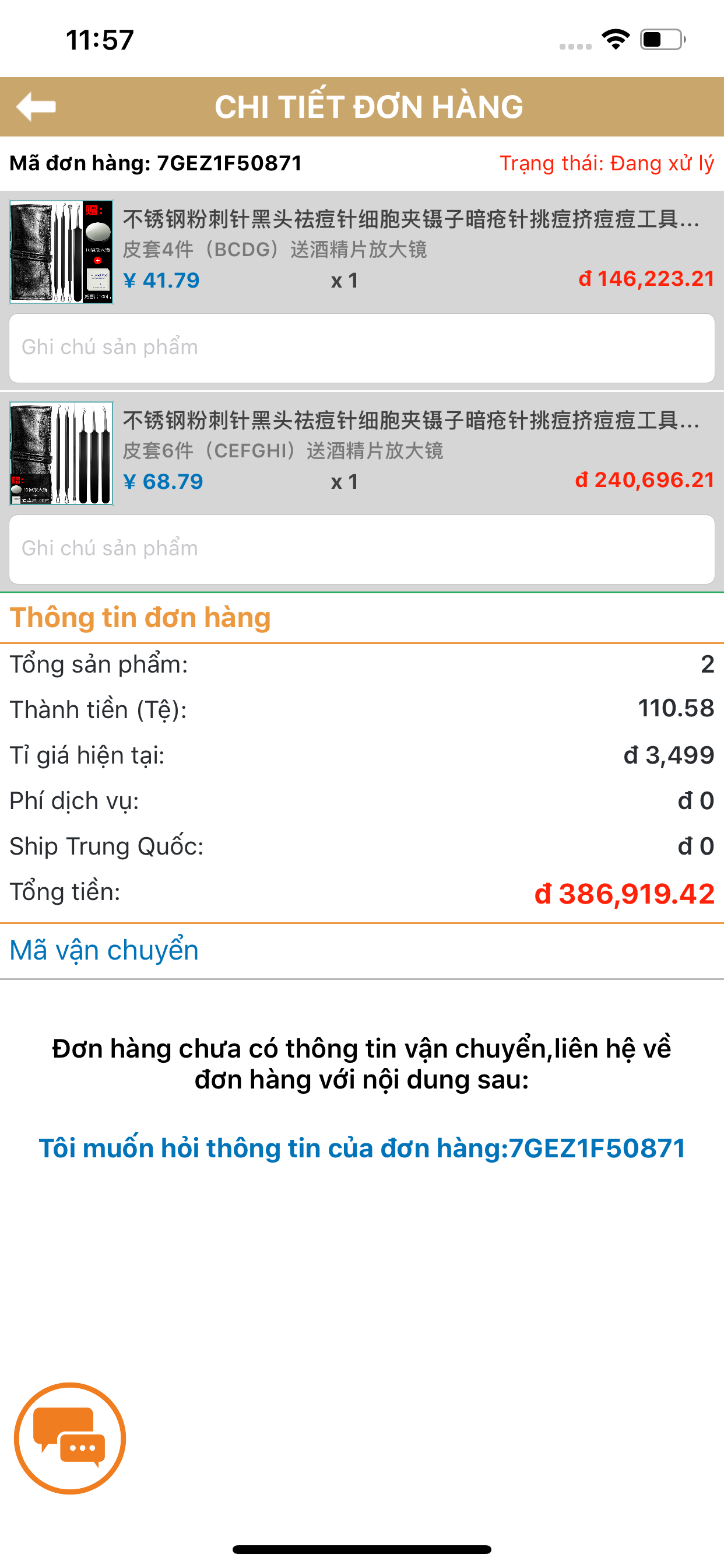 OrderHaiPhong