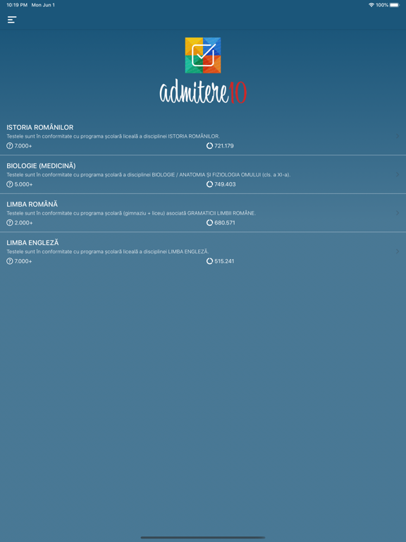 Screenshot #5 pour Admitere10 - teste grilă