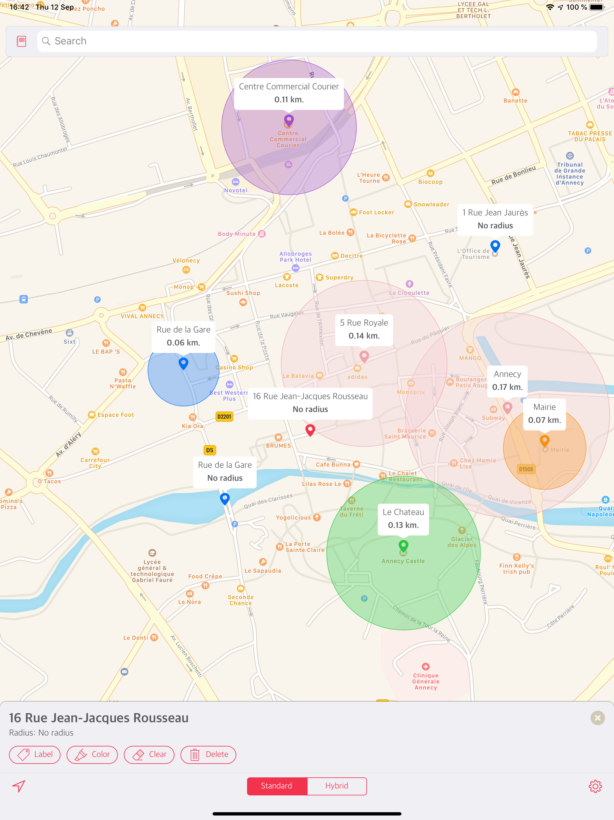 Radius Maps
