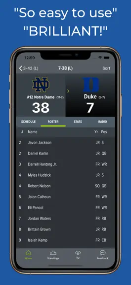 Game screenshot Duke Football Schedule hack