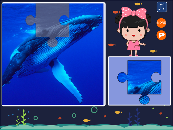 丫丫海洋动物拼图-智力开发游戏