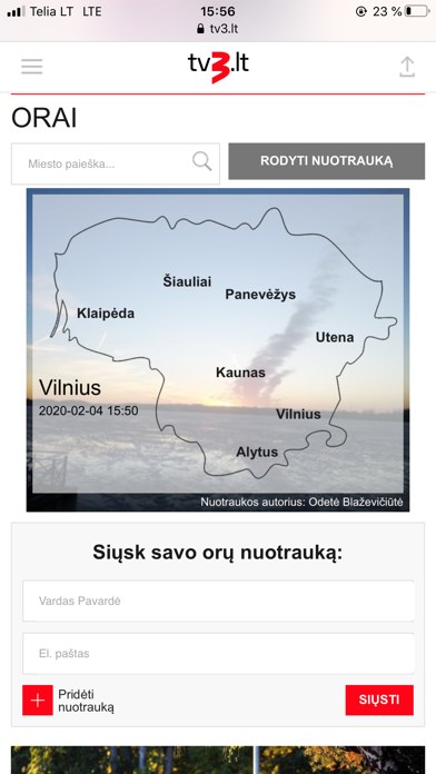 tv3.lt Screenshot