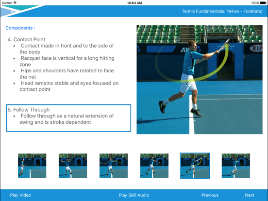 Tennis Australia Technique iPad app afbeelding 5